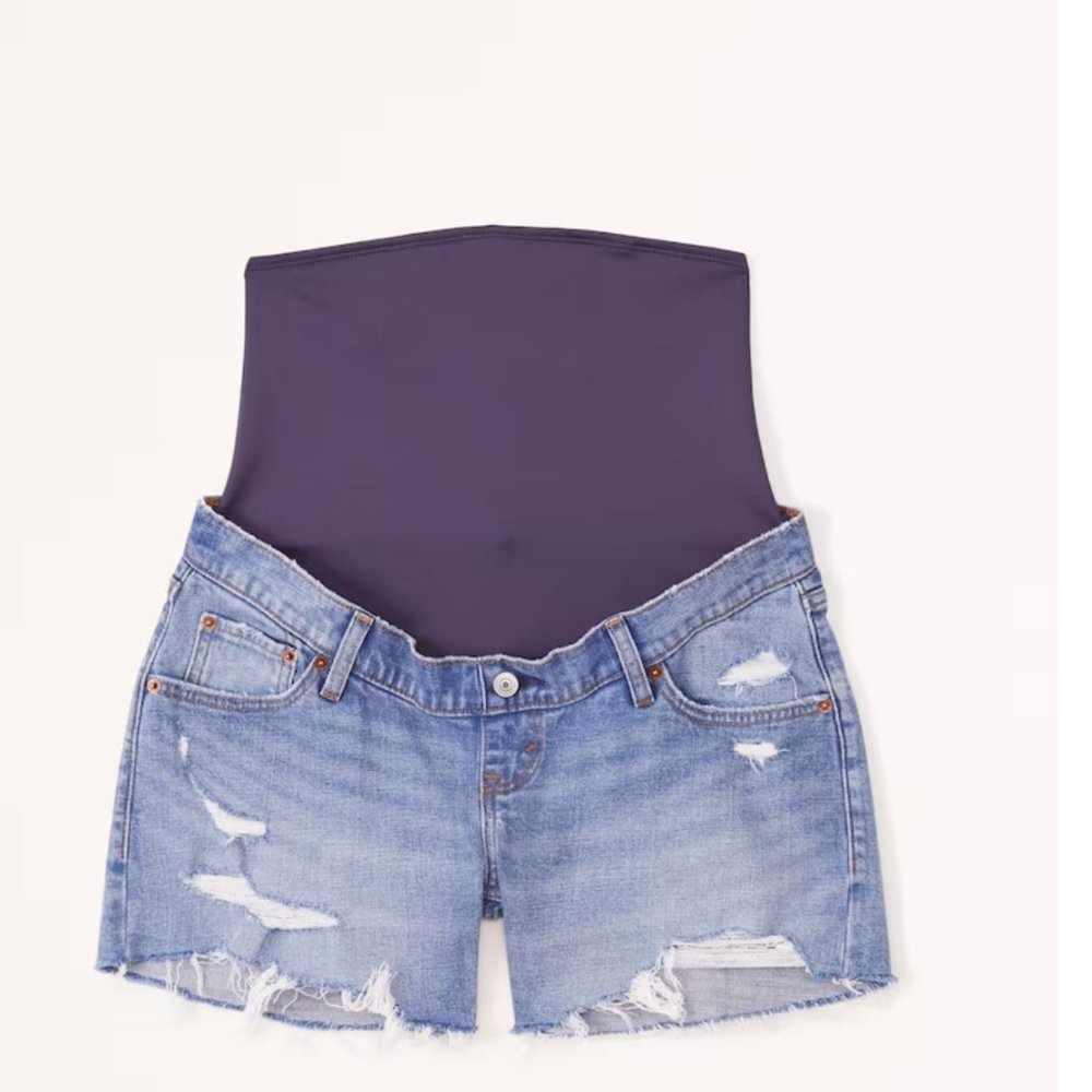 Abercrombie 4 Inch Mom Maternity Shorts Size 27